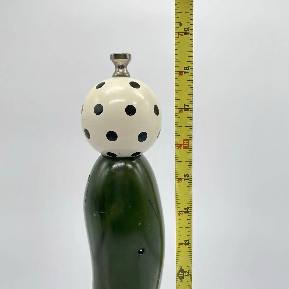 Vintage Robert Wilhelm for William Bounds 18.5” Green Pepper Mill Signed 2001